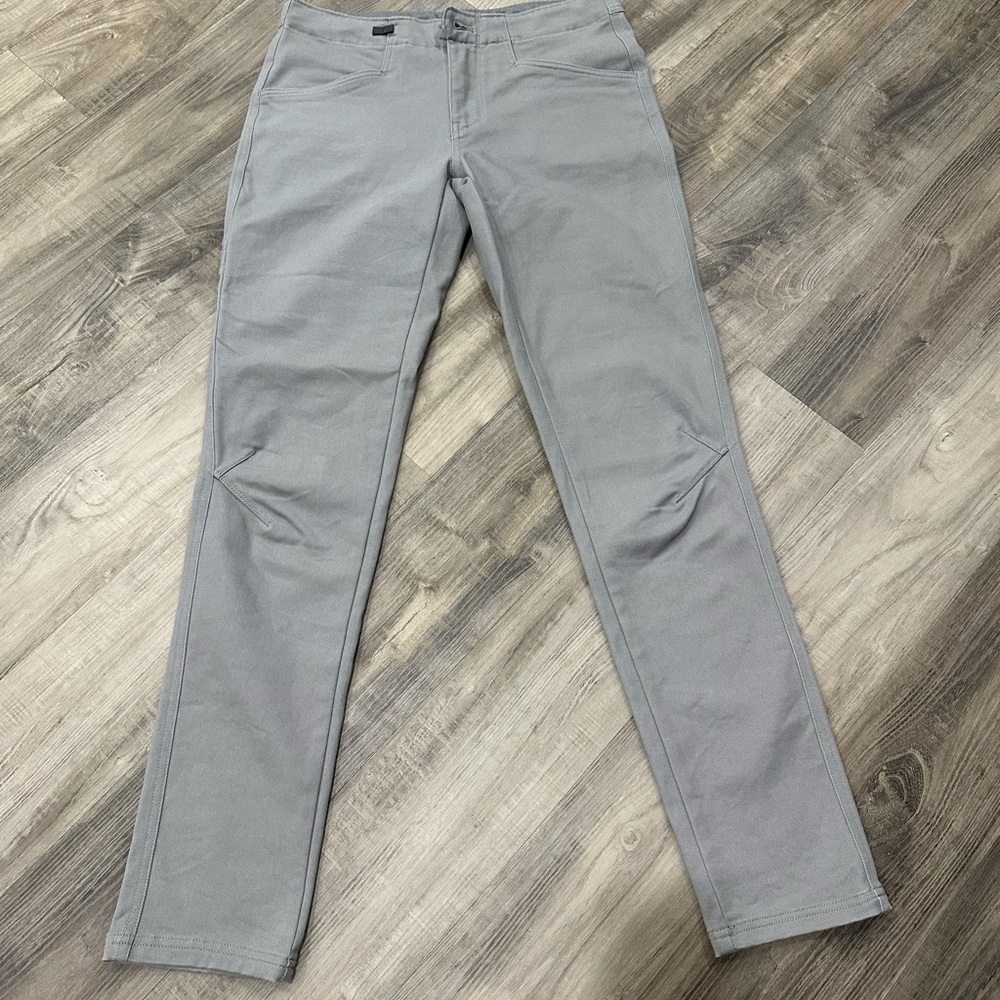 Patagonia Gray Escala Rock Style #82920 Cotton Stretch Jeans Pants Ladies 8